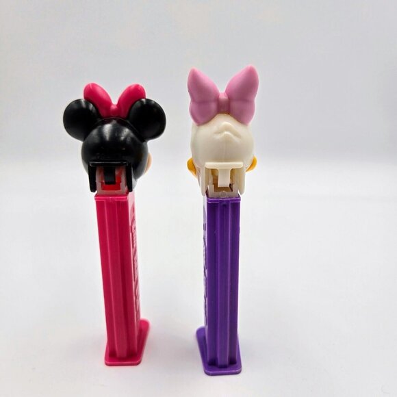 Disney Minnie Mouse And Daisy Duck Pez Dispensers Made In Hungary Pink Purple - Picture 4 of 12